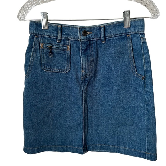 Levi Vintage Orange Tag Denim Skirt Size 24 - Picture 1 of 5